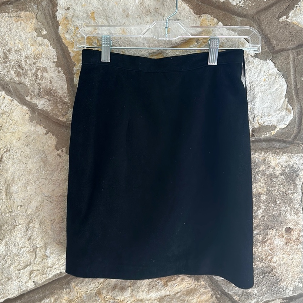 RARE Kippys Coronado California Suede Genuine Leather Mini Pencil Skirt